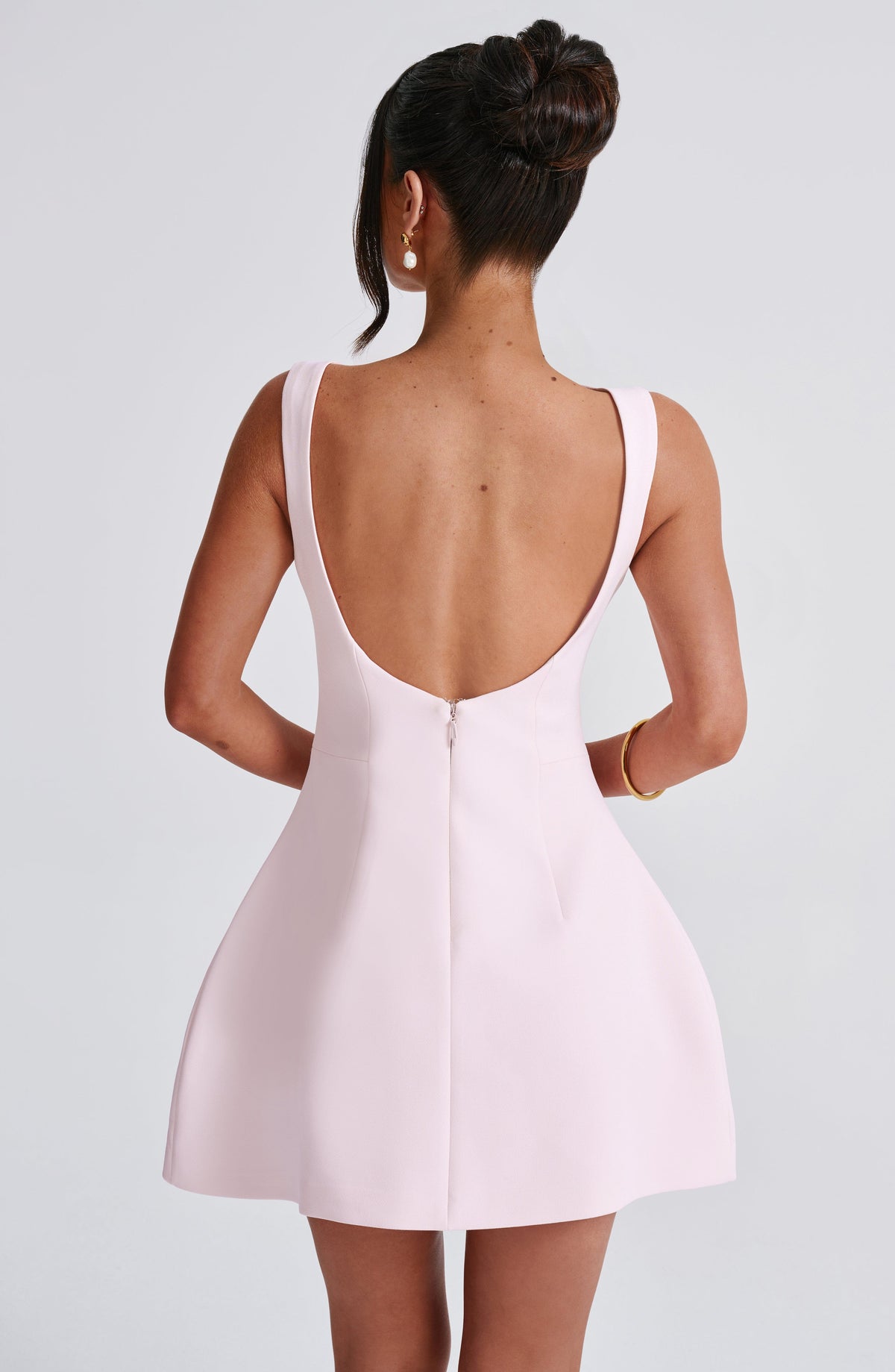 Alana - Robe Mini Rose Poudré