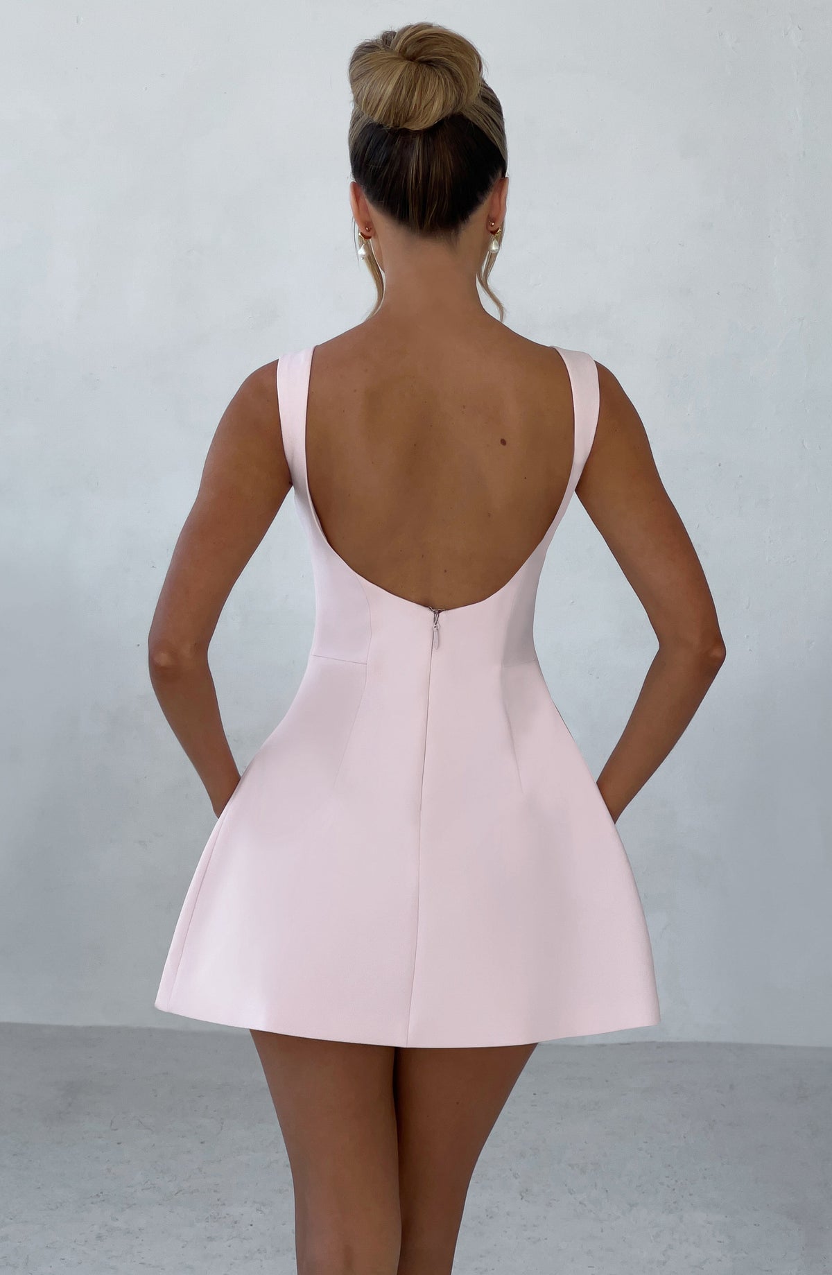 Alana - Robe Mini Rose Poudré