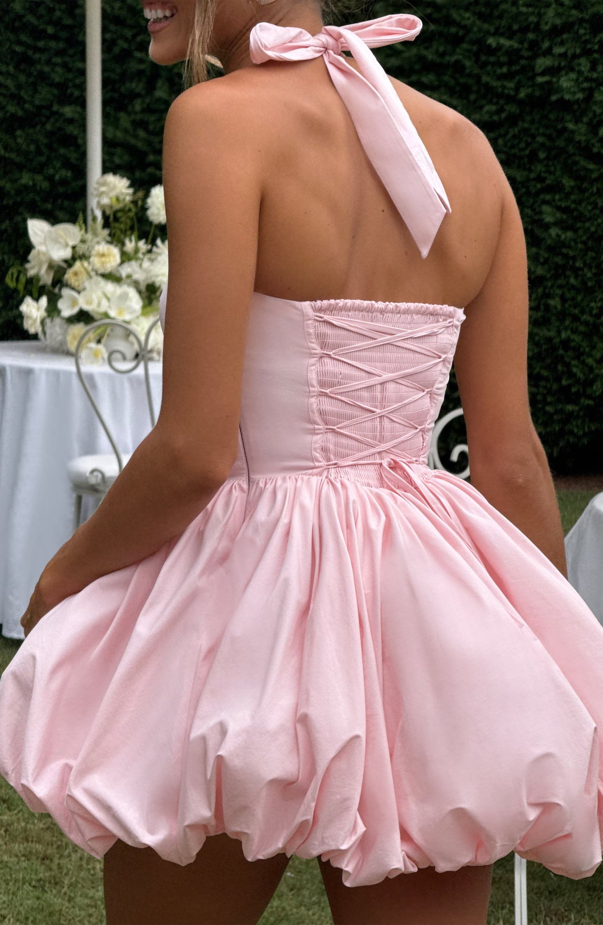 Maricia – Robe Mini Rose Poudré