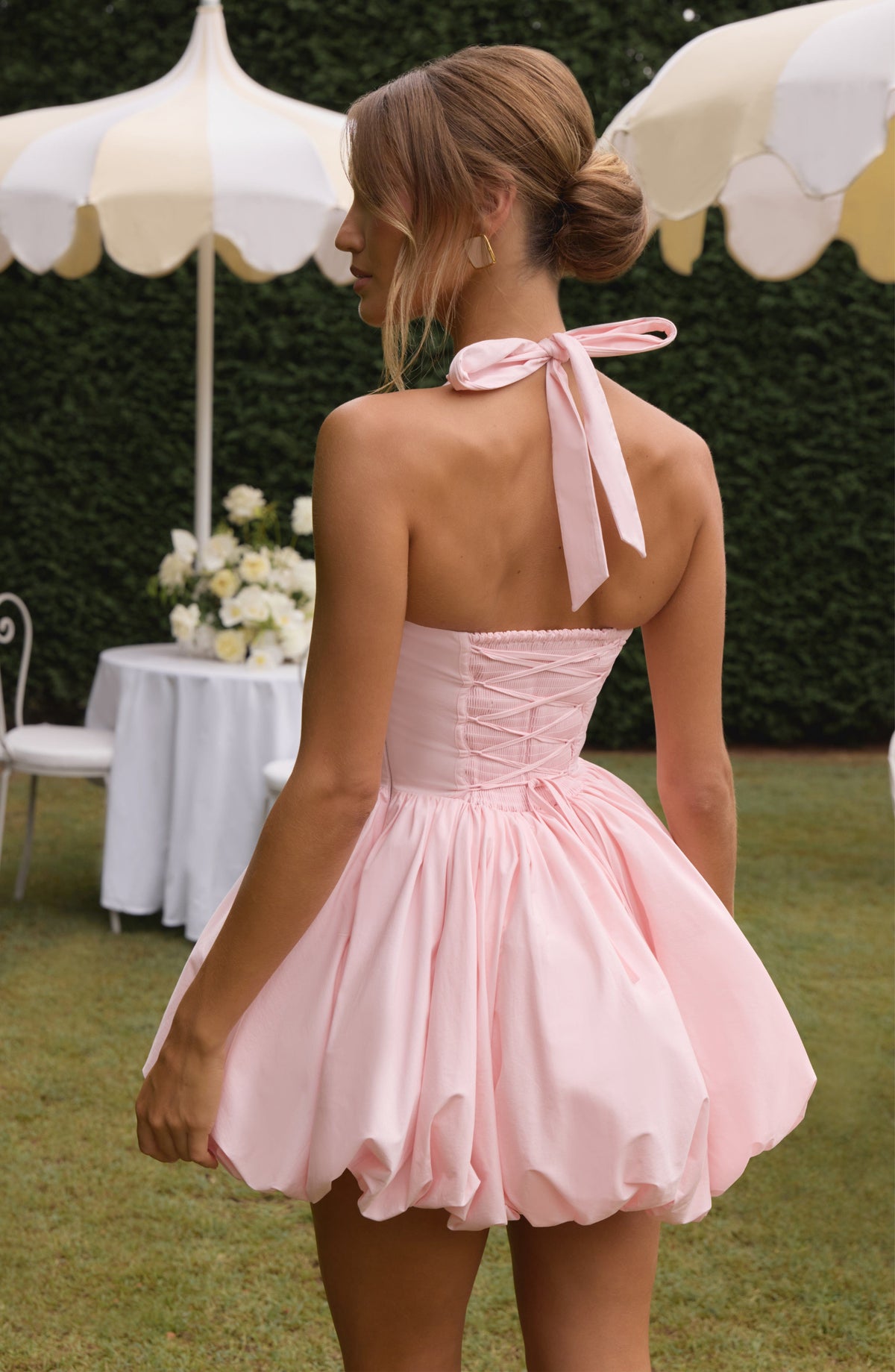 Maricia – Robe Mini Rose Poudré