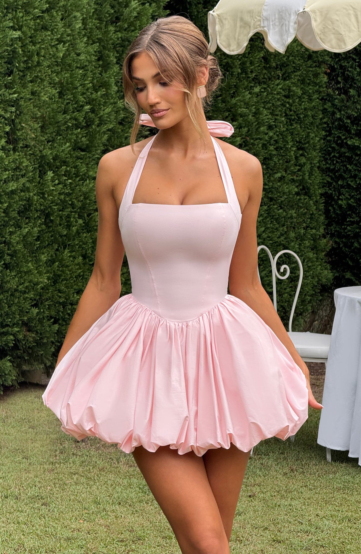 Maricia – Robe Mini Rose Poudré