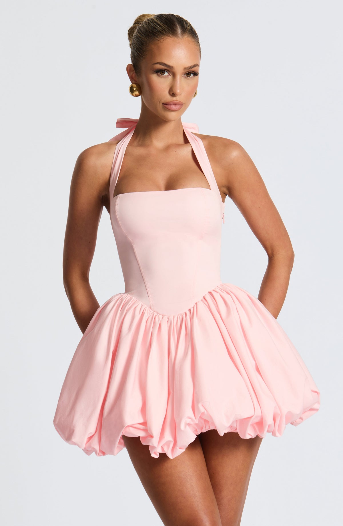 Maricia – Robe Mini Rose Poudré