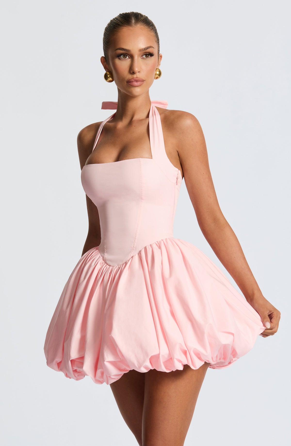 Maricia – Robe Mini Rose Poudré